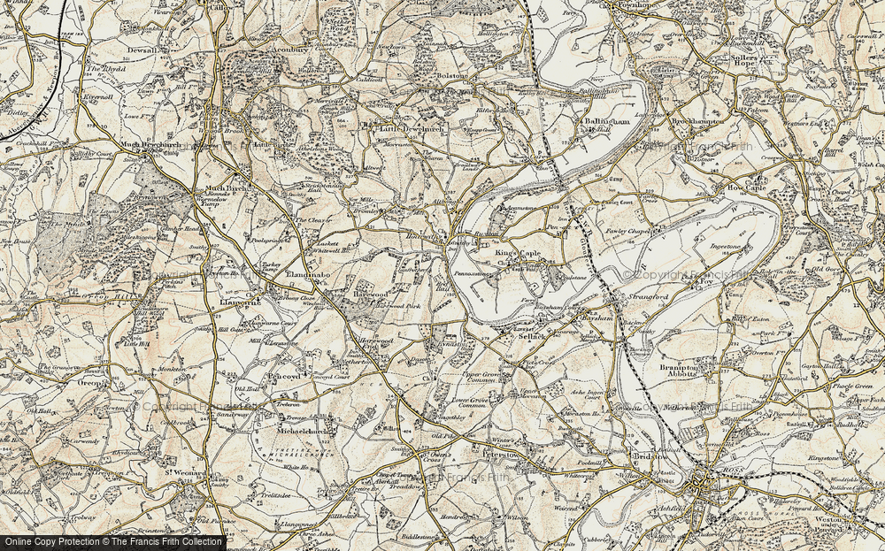 Old Map of Red Rail, 1899-1900 in 1899-1900