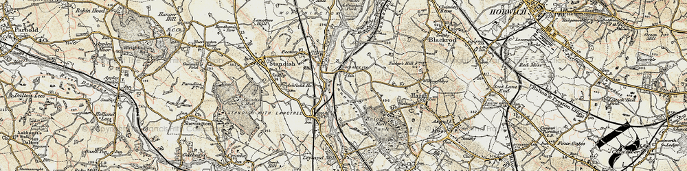 Old map of Red Rock in 1903