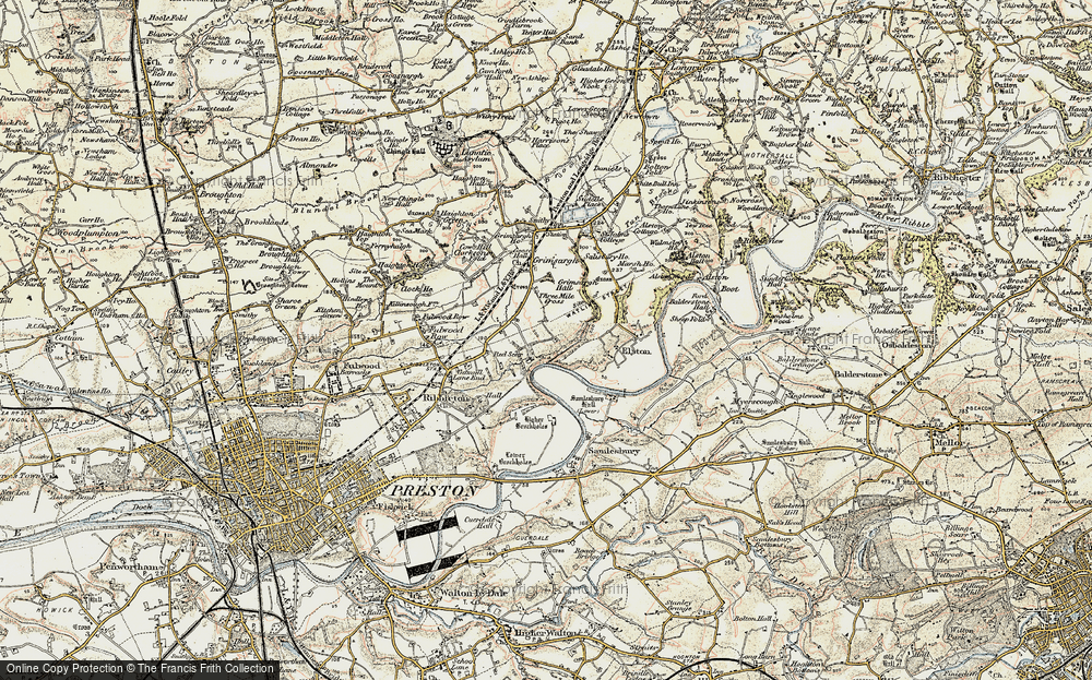 Old Map of Red Scar, 1903 in 1903