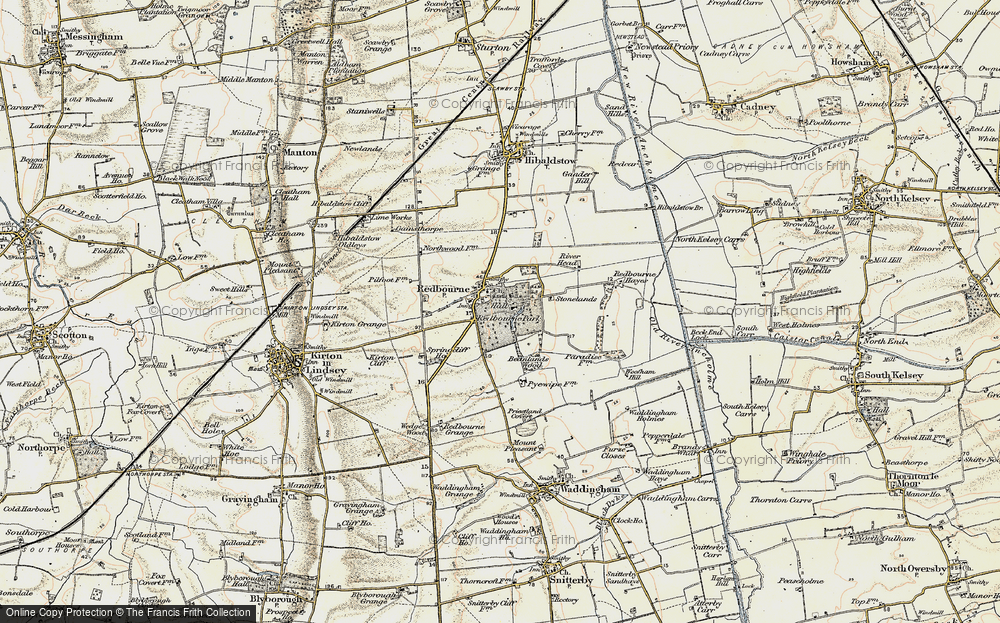 Old Map of Redbourne, 1903-1908 in 1903-1908