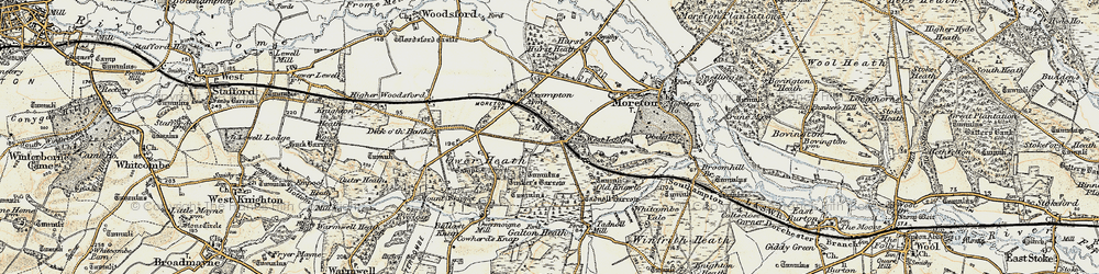 Old map of Redbridge in 1899-1909