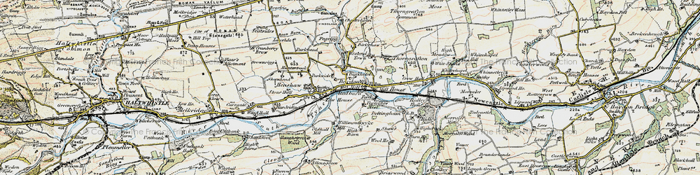 Old map of Redburn in 1901-1904