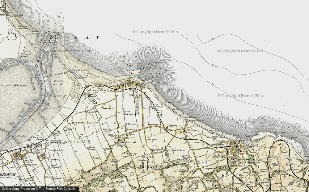 Old Map of Redcar, 1903-1904 in 1903-1904