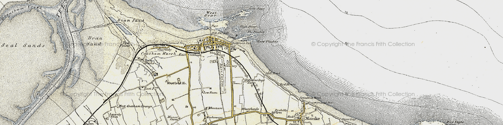 Old map of Redcar in 1903-1904