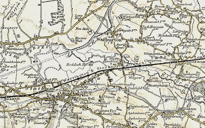 Old map of Reddish in 1903