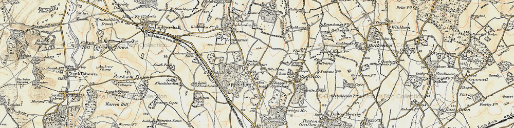 Old map of Biddesden Ho in 1897-1899