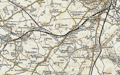 Old map of Redhill in 1902