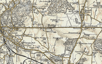 Old map of Woodhouse, The in 1902