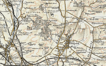 Old map of Leapool in 1902
