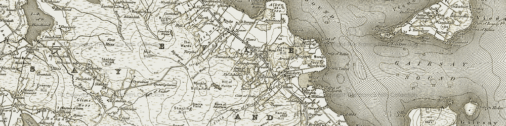 Old map of Blythemo in 1911-1912