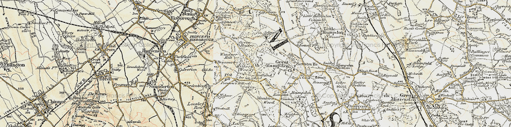 Old map of Redland End in 1897-1898