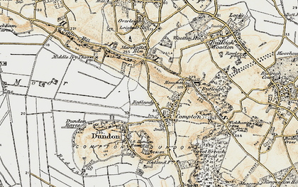 Old map of Redlands in 1898-1900