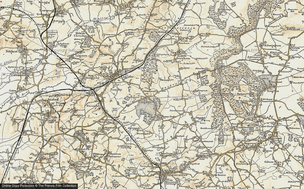 Old Map of Redlynch, 1899 in 1899