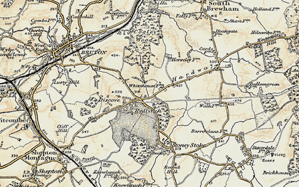 Old map of Redlynch in 1899