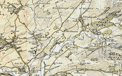 Old map of Wood Hall Fm in 1901-1904