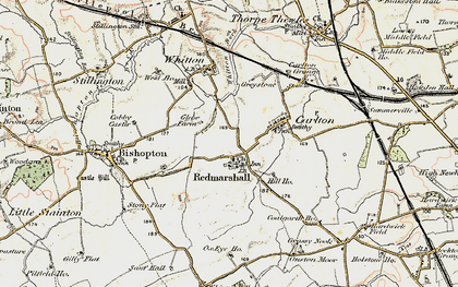 Old map of Redmarshall in 1903-1904