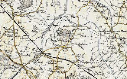 Old map of Woodhouse in 1902