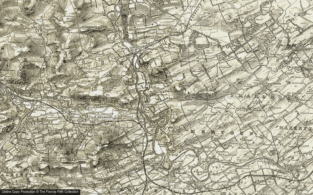Old Map of Redpath, 1901-1904 in 1901-1904