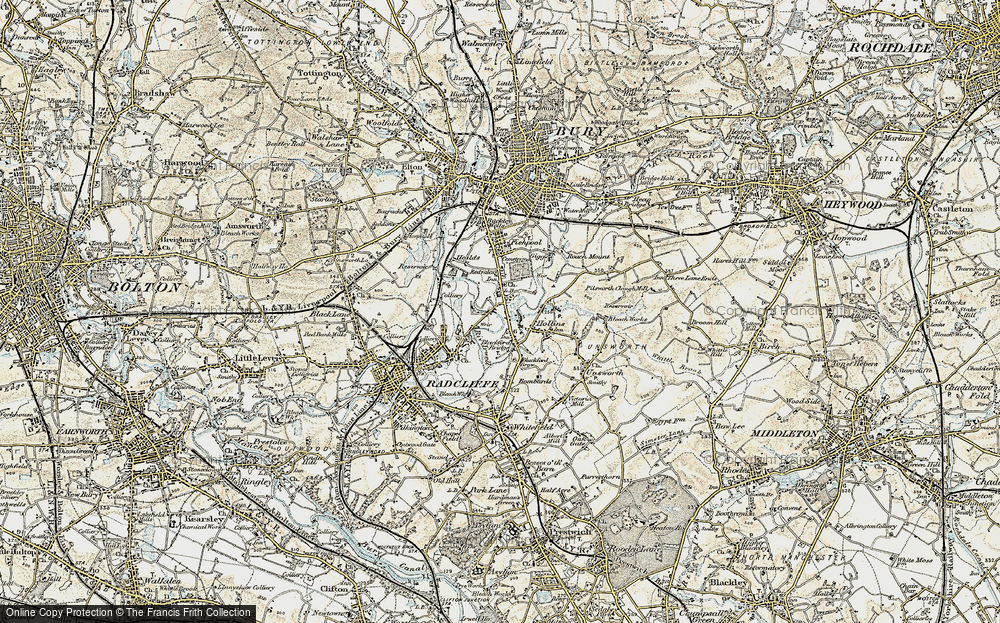 Old Map of Redvales, 1903 in 1903