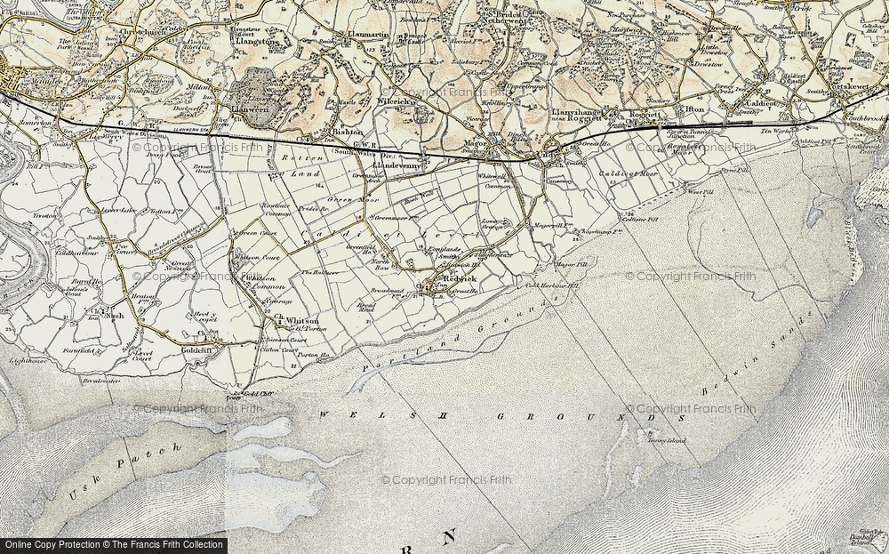 Old Map of Redwick, 1899-1900 in 1899-1900