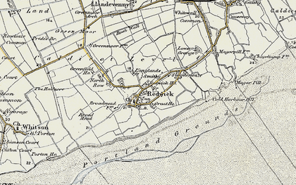 Old map of Redwick in 1899-1900