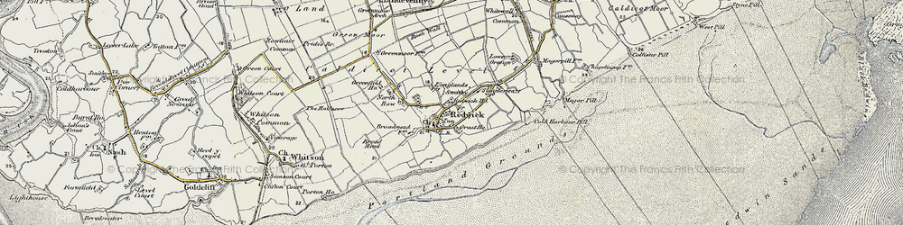 Old map of Redwick in 1899-1900