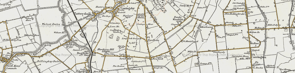 Old map of Langworth Grange in 1902-1903