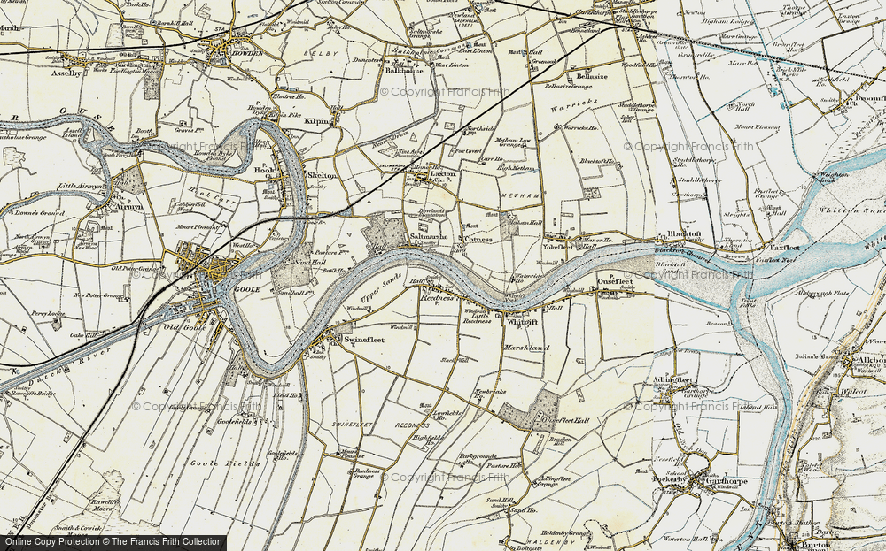 Old Map of Reedness, 1903 in 1903