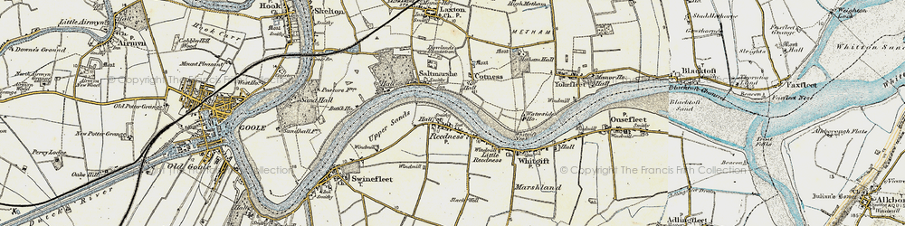 Old map of Whitgift Ness in 1903