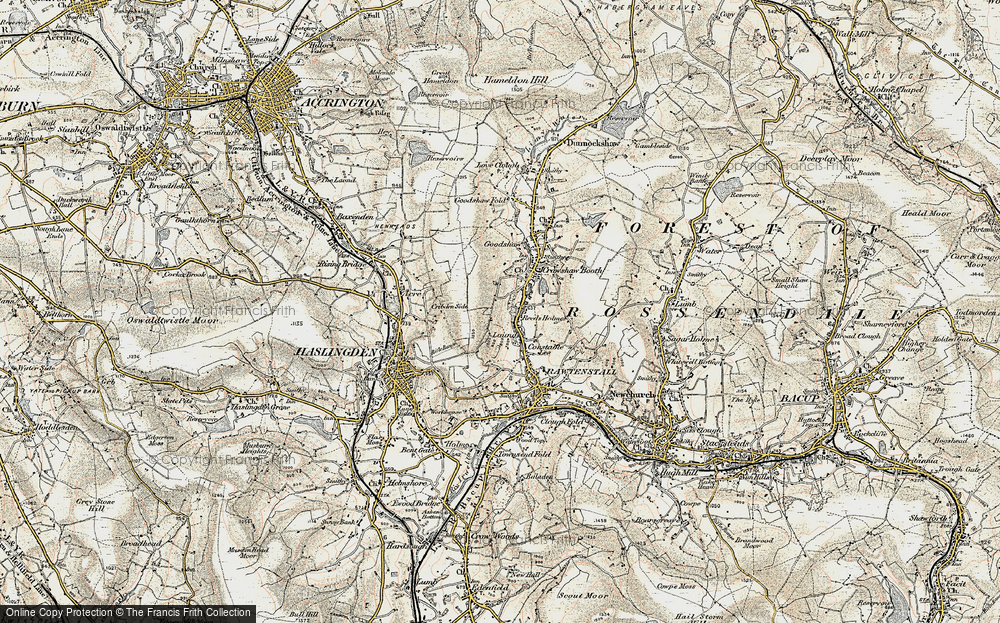 Old Map of Reeds Holme, 1903 in 1903