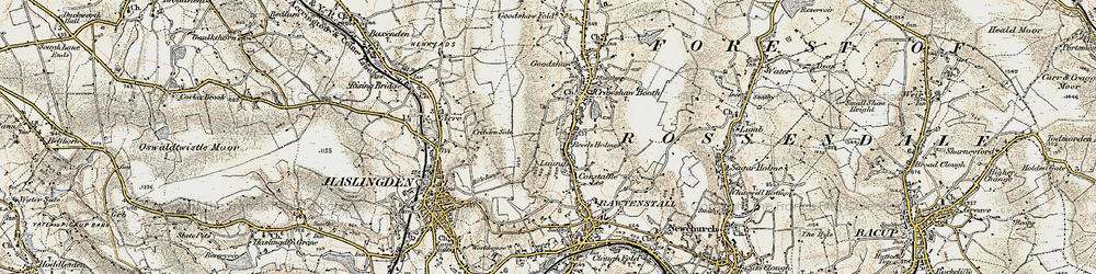 Old map of Reeds Holme in 1903