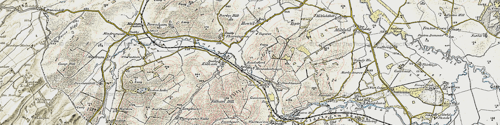 Old map of Reedsford in 1901-1903