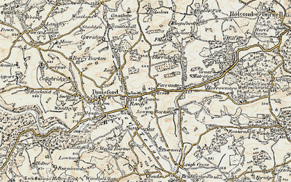 Old map of Reedy in 1899-1900