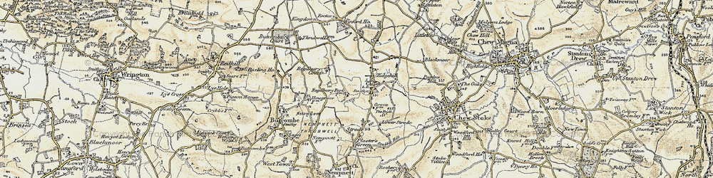 Old map of Regil in 1899