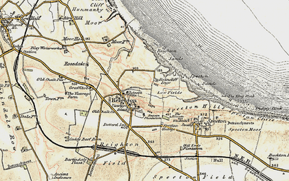 Old map of Reighton in 1903-1904