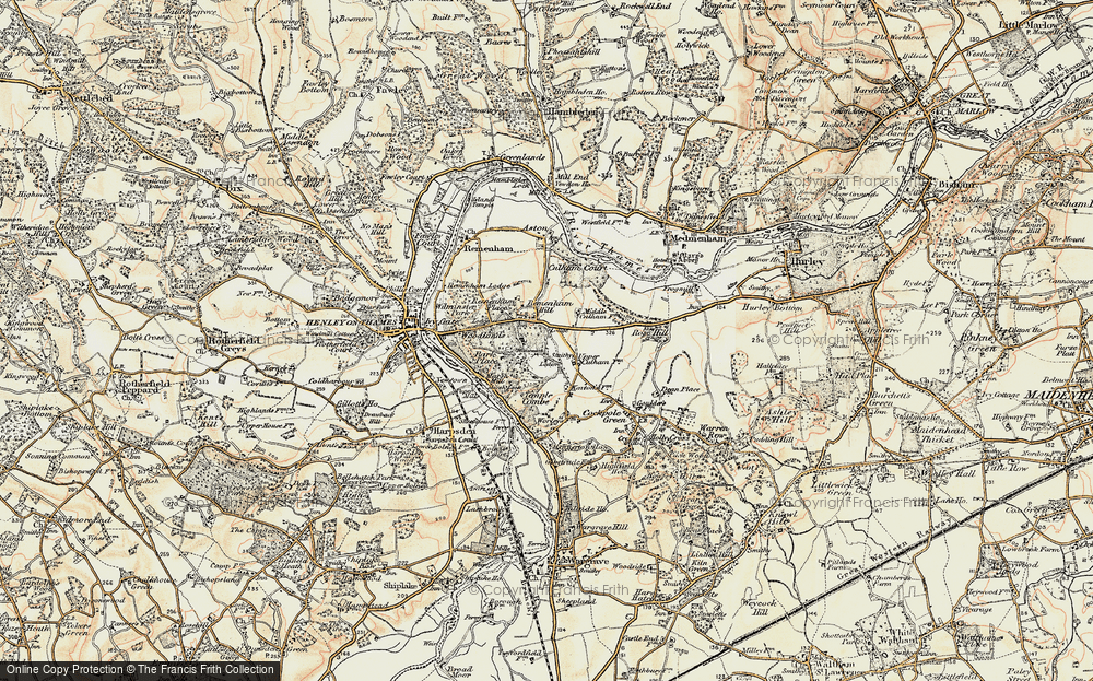 Old Map of Remenham Hill, 1897-1909 in 1897-1909