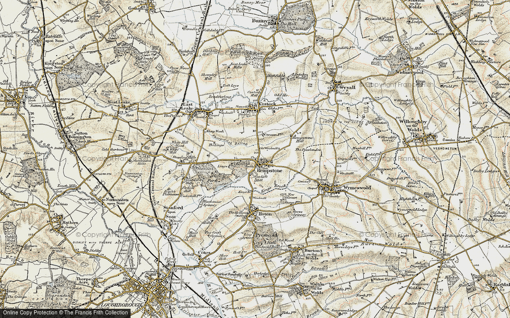 Old Map of Rempstone, 1902-1903 in 1902-1903