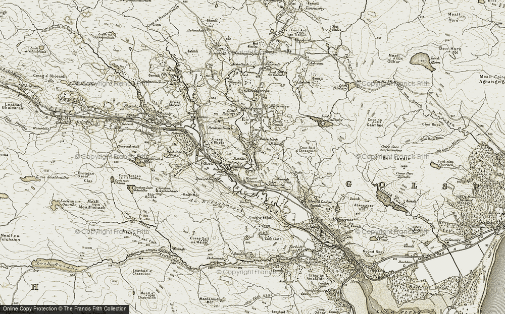 Old Map of Remusaig, 1910-1912 in 1910-1912