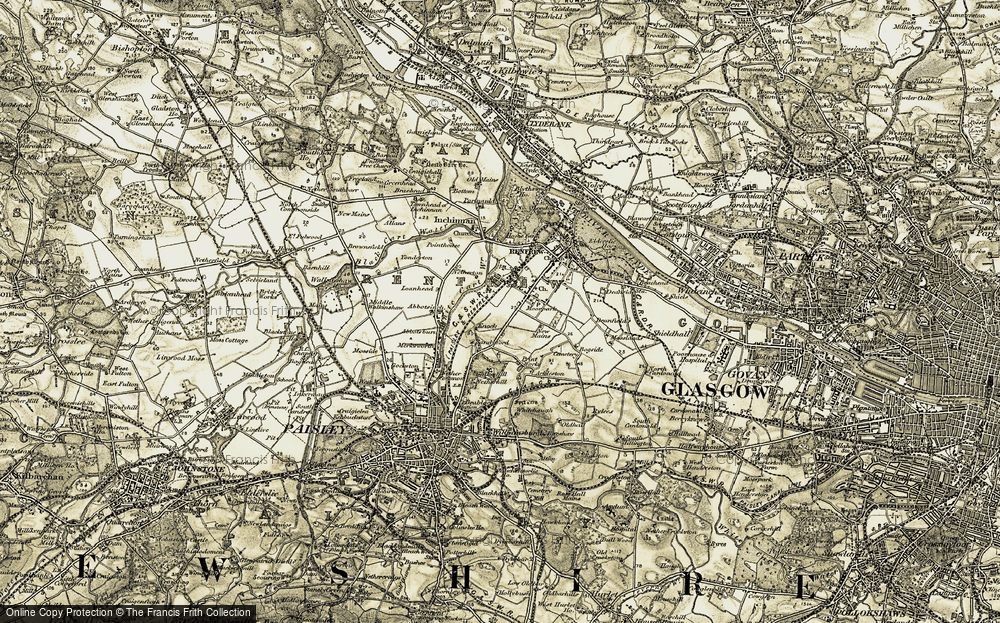 Old Map of Renfrew, 1905 in 1905