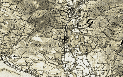 Old map of Renton in 1905-1907