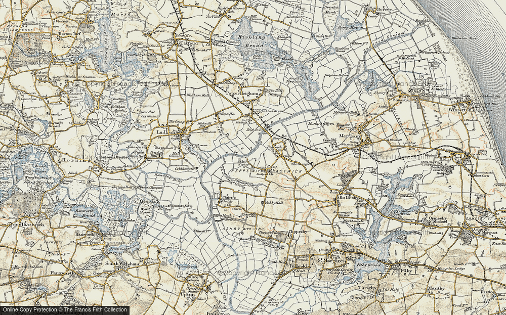Old Map of Repps, 1901-1902 in 1901-1902
