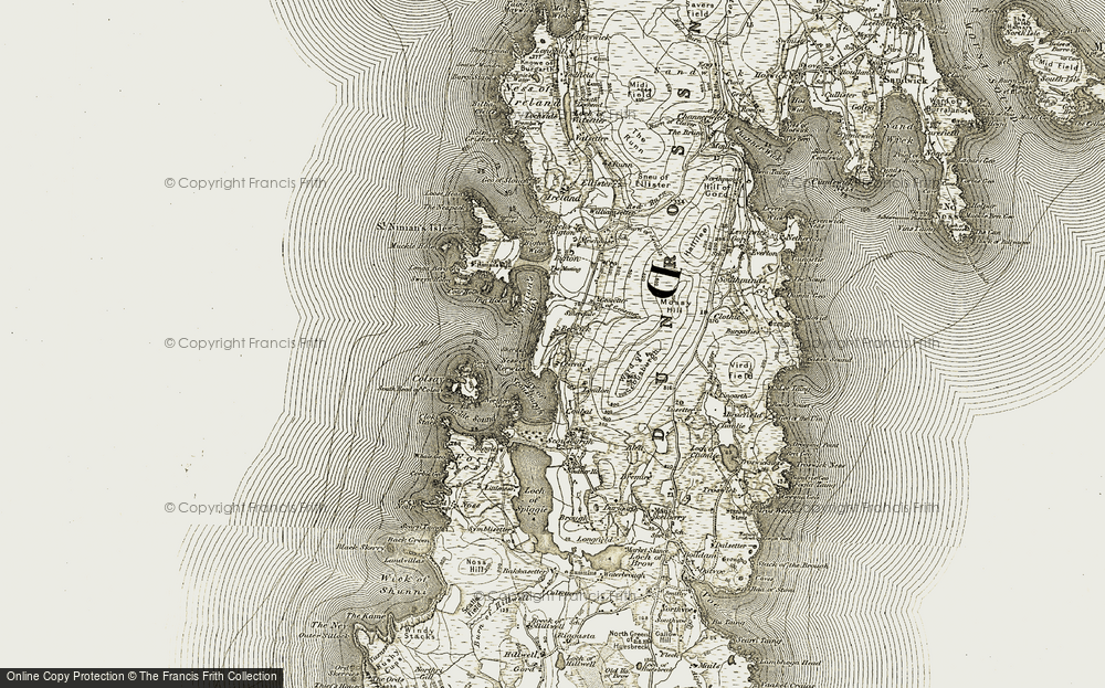 Old Map of Rerwick, 1911-1912 in 1911-1912