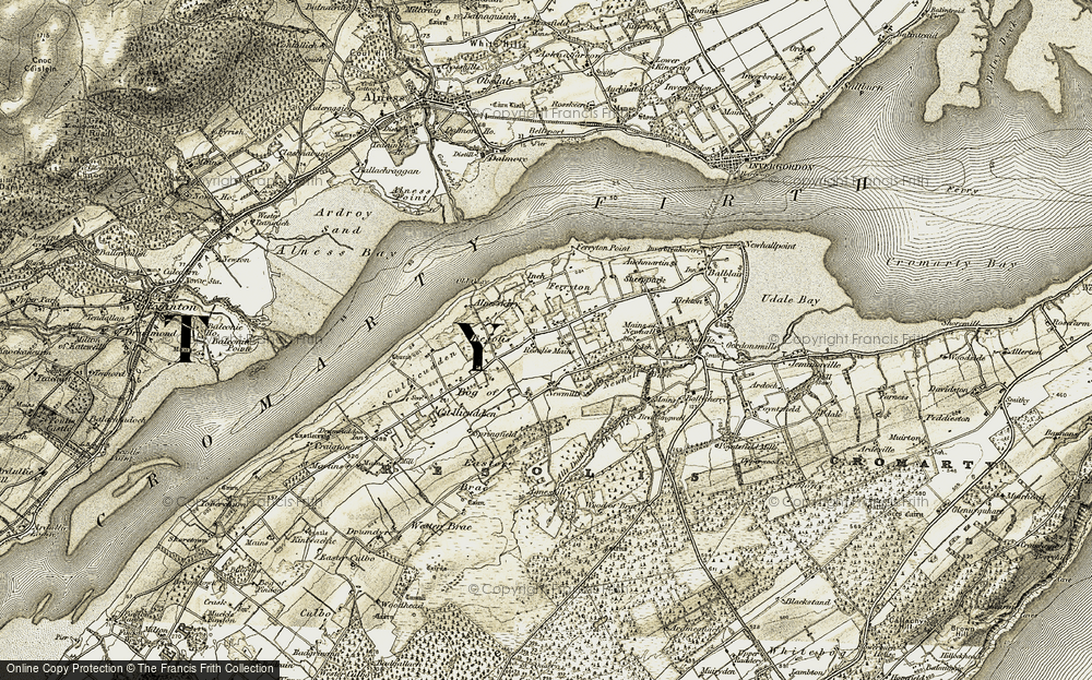 Old Map of Resolis, 1911-1912 in 1911-1912