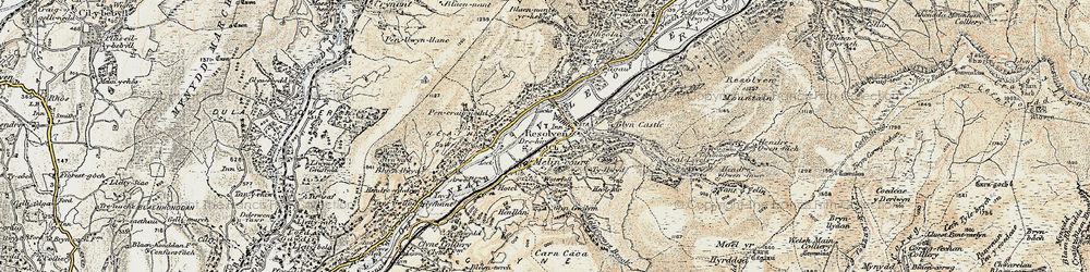 Old map of Resolven in 1900-1901