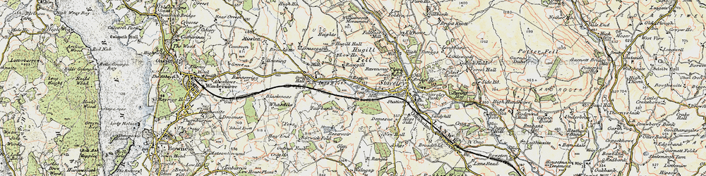 Old map of Brownspring Coppice in 1903-1904