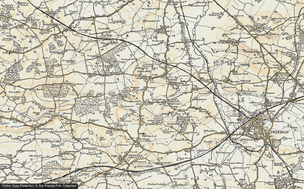 Old Map of Restrop, 1898-1899 in 1898-1899