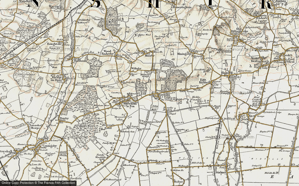 Old Map of Revesby, 1902-1903 in 1902-1903