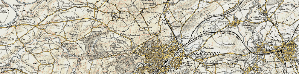 Old map of Revidge in 1903
