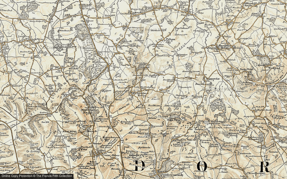 Old Map of Rew, 1899 in 1899