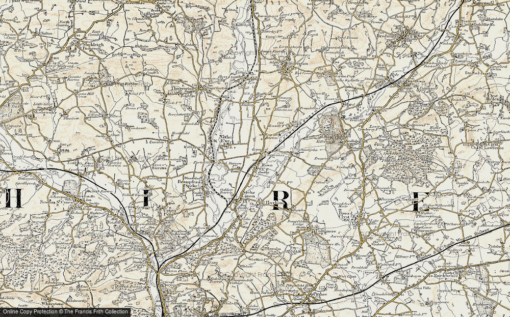 Old Map of Rewe, 1898-1900 in 1898-1900
